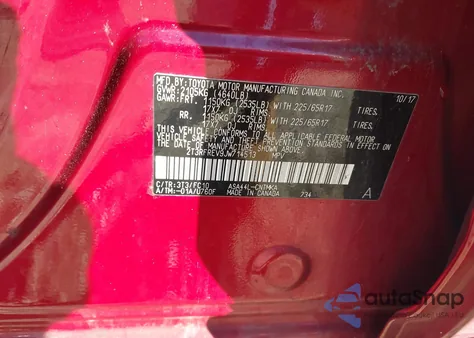 2018 Toyota Rav4 Xle from USA, damaged, VIN 2T3RFREV9JW714513